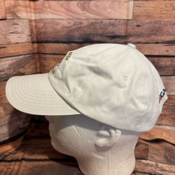 2017 U.S. Open Erin Hills Golf Cap Hat White Adjustable USGA Member Clover Logo - Picture 4 of 7